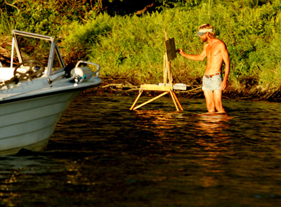 Painting on Selden's Island. September 2005 More info