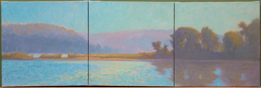 CAT# 0250 Eustasia Island oil 12 x 36 inches Leif Nilsson summer 1987 ©