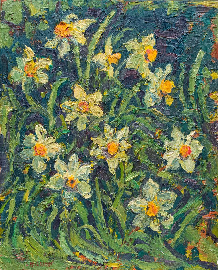 CAT# 1300 Daffodils oil 20 x 16 inches Leif Nilsson Spring 1993 ©