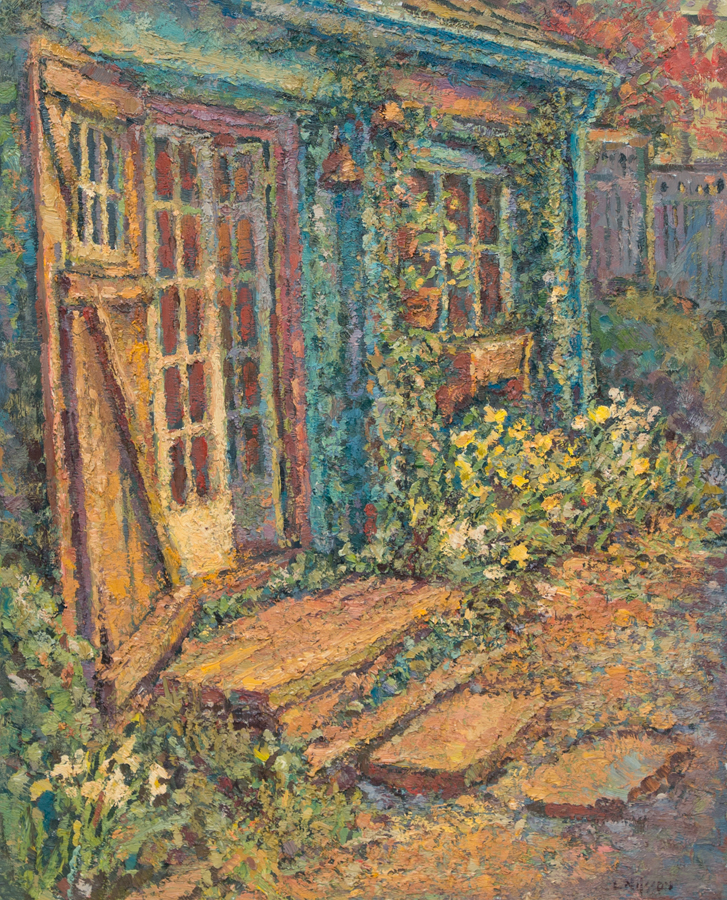 CAT# 1953 Path to the Studio oil	30 x 24	inches Leif Nilsson summer 1998	&copy;