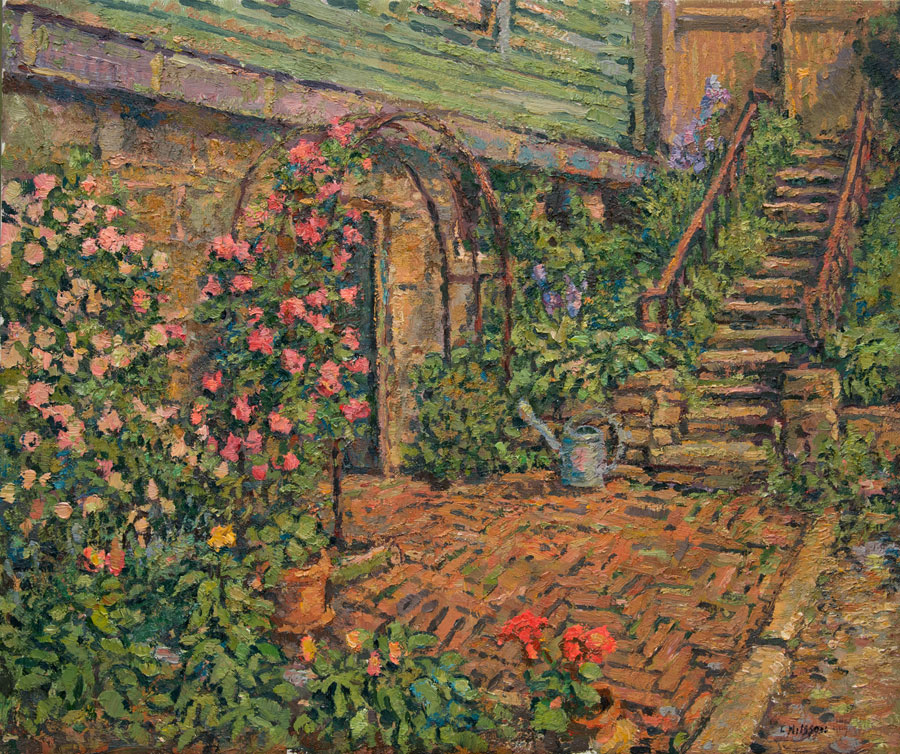 CAT# 2071	 The Studio with Arbor	 oil 20 x 24	inches Leif Nilsson summer 1999	©