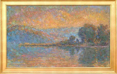  CAT# 2125  Eustasia Island _ August Dawn  oil 30 x 50 inches  Leif Nilsson 1999 © 