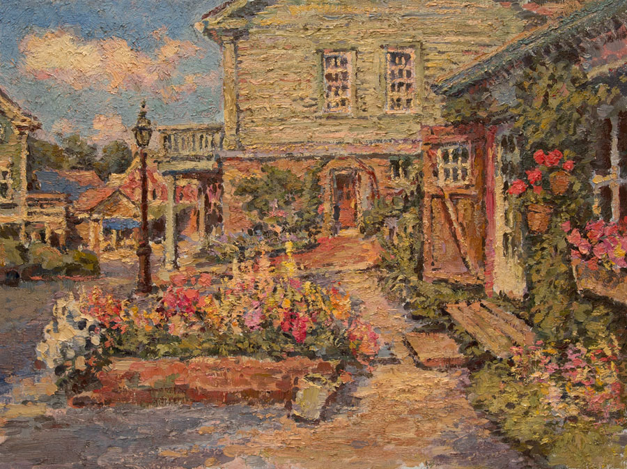 CAT# 2186 Chester Center with the Studio oil 18 x 24 inches Leif Nilsson spring 2000 ©