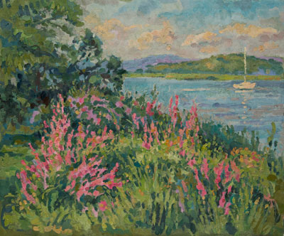 CAT# 2199	 North Cove - Essex	 oil 20 x 24	inches Leif Nilsson summer 2000	©