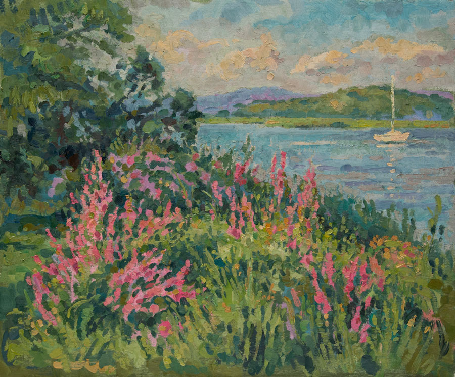 CAT# 2199 North Cove - Essex oil 20 x 24 inches Leif Nilsson summer 2000 ©