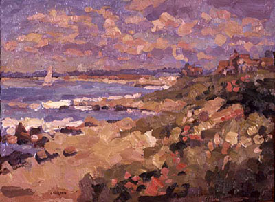 CAT# 2321 Weekapaug Coast oil 12 x 16 Leif Nilsson summer 2001 ©