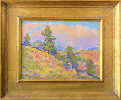   CAT# 2554  Mountainside - Boulder, Colorado  oil 9 x 12 inches Leif Nilsson autumn 2002 © 