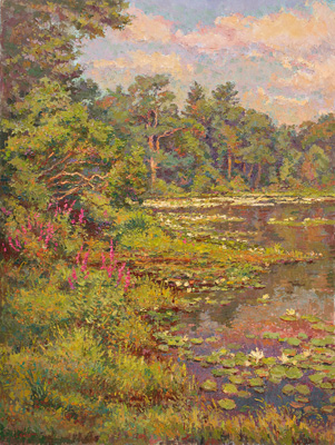   CAT# 2731  Jennings Pond  oil 36 x 30 inches Leif Nilsson summer 2005 ©