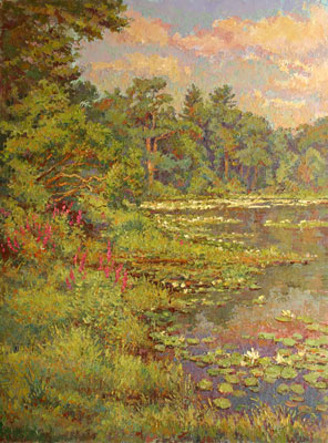   CAT# 2731  Jennings Pond  oil 36 x 30 inches Leif Nilsson summer 2005 ©
