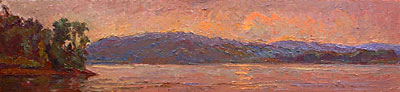   CAT# 2735 The Connecticut River  oil 9 x 39 inches Leif Nilsson summer 2005 © 