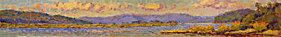   CAT# 2757  Essex from Nott Island  oil 6 x 45 inches Leif Nilsson summer 2005 © 