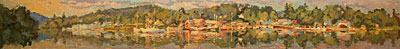  CAT# 2898 Hamburg Cove oil 12 x 96 inches Leif Nilsson summer 2007©