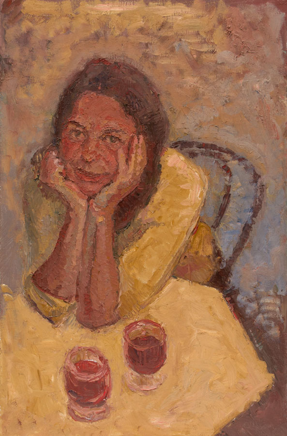    CAT# 3058 Portrait of Caryn III oil 30 x 20 inches Leif Nilsson winter 2010 &copy;