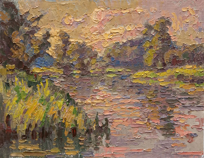 CAT# 3075  Selden's Creek  oil	11 x 14 