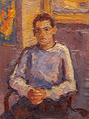 CAT# 3114 The Science Lesson oil 12 x 9 inches Leif Nilsson Winter 2010 ©