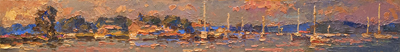 CAT# 3131  Watch Hill Harbour  oil	5 x 24  Leif Nilsson summer 2011	© 
