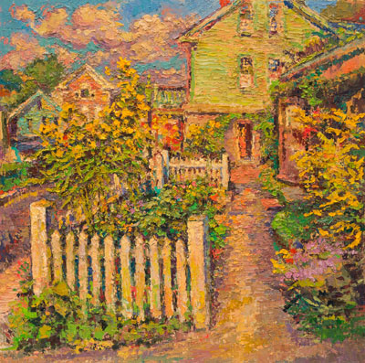 CAT# 3138  Studio Garden  oil	24 x 24  Leif Nilsson autumn 2011	©