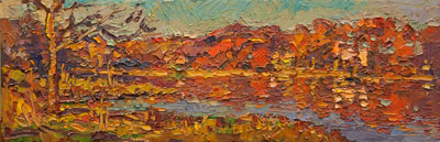 CAT# 3150  Jennings Pond - autumn  oil	5 x 15  Leif Nilsson autumn 2011 ©