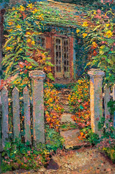 CAT# 3185  Path to the Studio - noon  oil	36 x 24  Leif Nilsson Summer 2012	© 