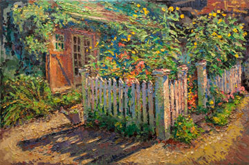 CAT# 3186  Path to the Studio - afternoon  oil	24 x 36  Leif Nilsson Summer 2012	© 