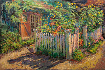 CAT# 3186  Path to the Studio - afternoon  oil	24 x 36  Leif Nilsson Summer 2012	©