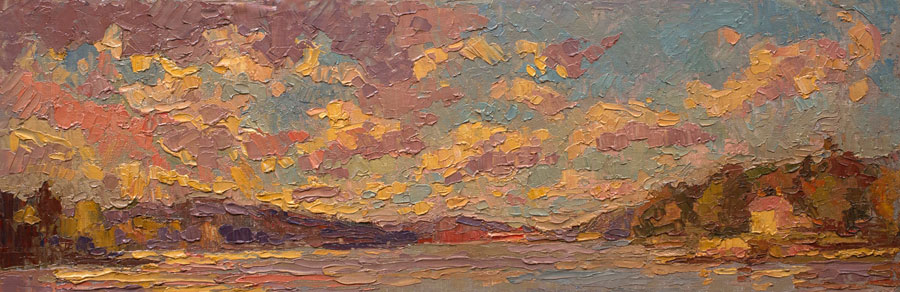 The Connecticut River from Hamburg Cove - cloudy 