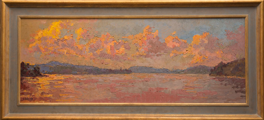   CAT# 3340  From Hamburg Cove  oil	20 x 52  Leif Nilsson summer 2015	©