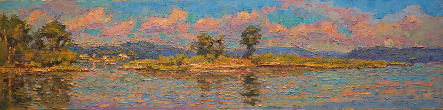 CAT# 3345 North Cove - Essex oil 12 x 48 Leif Nilsson summer 2015 ©