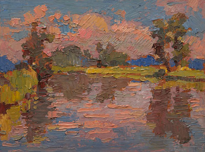 CAT# 3409  Selden's Creek  oil	9.75 x 12.75 inches Leif Nilsson Autumn 2016	©