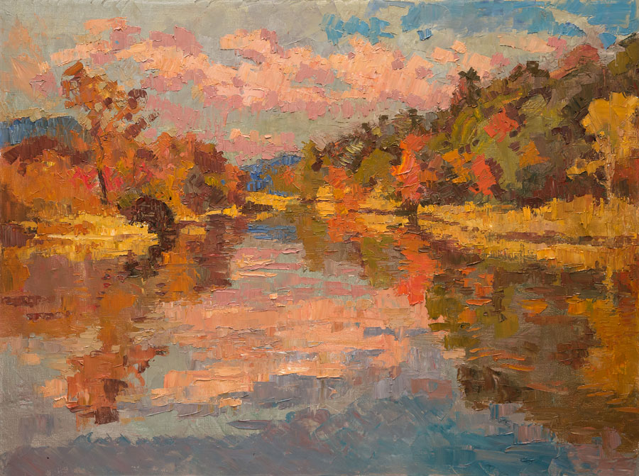 CAT# 3418 Selden's Creek oil 30 x 40 inches Leif Nilsson Autumn 2016 ©