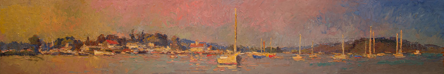CAT# 3468 inches Essex - End of Day oil 12 x 69 inches Leif Nilsson summer 2017 ©