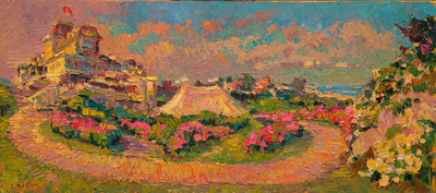 CAT# 3528 The Ocean House Royce Wedding oil 9 x 20 Leif Nilsson summer 2018 ©