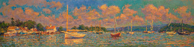 CAT# 3544  Essex - morning  oil	12 x 48  Leif Nilsson summer 2018	©