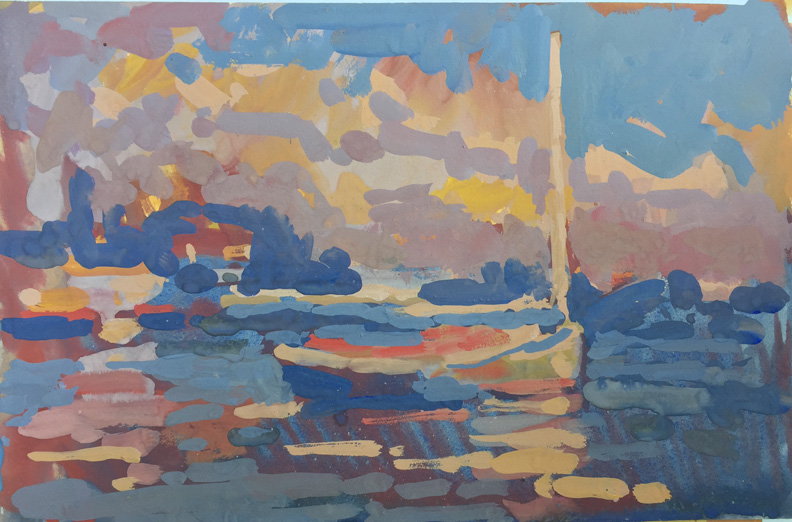 CAT# 3557  Essex  gouache	11 x 7 inches Leif Nilsson spring 2018	&copy;