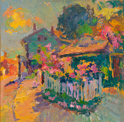 CAT# 3571  The Studio Garden  oil	12 x 12 inches Leif Nilsson summer 2018	©