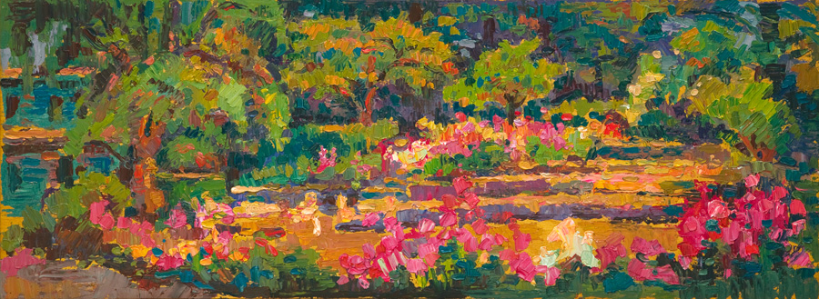 CAT# 3629  Flox Garden  oil	6 x 24 inches  Leif Nilsson summer 2019	©