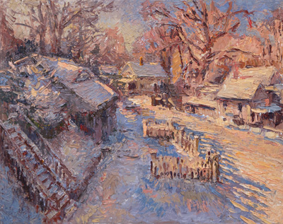 CAT# 3844 Winter Garden - sunny afternoon oil	16 x 20	inches Leif Nilsson winter 2024	© 