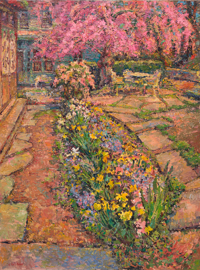 CAT# 3864 Andromeda Garden oil 40 x 30 inches Leif Nilsson spring 2024 ©