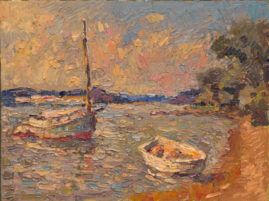 CAT# 3877  Notts Island - Essex  oil	9 x 12 inches Leif Nilsson spring 2024	©