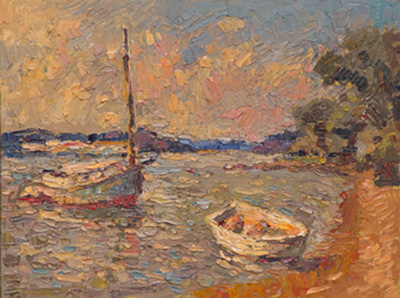 CAT# 3877  Notts Island - Essex  oil	9 x 12 inches Leif Nilsson spring 2024	©