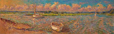  CAT# 3886 Griswold Point oil	12 x 40	inches Leif Nilsson summer 2024	©