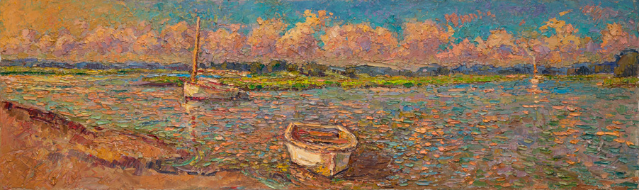  CAT# 3886 Griswold Point oil	12 x 40	inches Leif Nilsson summer 2024	©