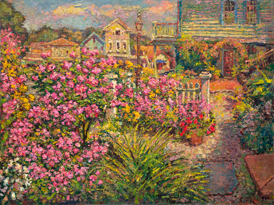 CAT# 3888 Rose of Sharon oil	30 x 40	inches Leif Nilsson summer 2024	©