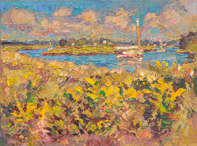CAT# 3901  Griswold Point  oil	9 x 12  Leif Nilsson summer 2024	©