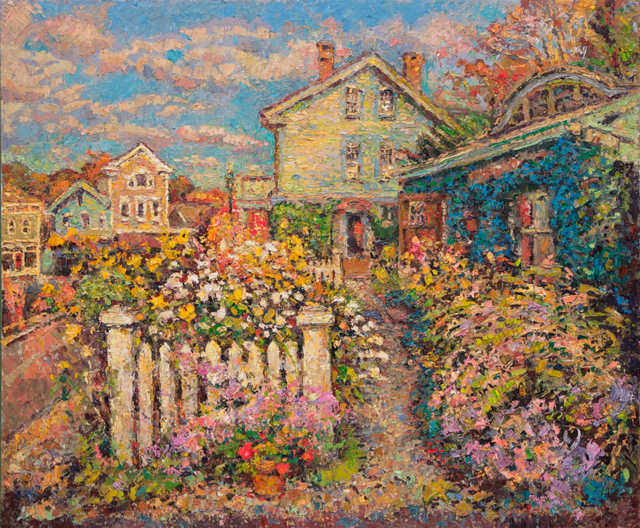 CAT# 3907 Autumn Garden oil	30 x 36	inches Leif Nilsson autumn 2024 ©