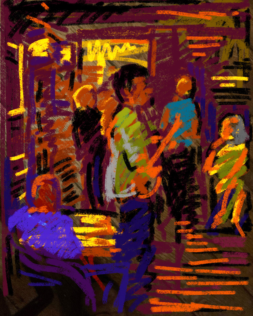 CAT# 3917 Jovial Crew at the Griswold Inn III energy	14 x 11 inches Leif Nilsson spring 2025	©