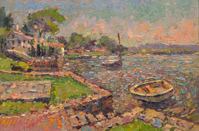 CAT# 3930 Middle Cove Essex - morning oil	12 x 18	inches Leif Nilsson summer 2025	©