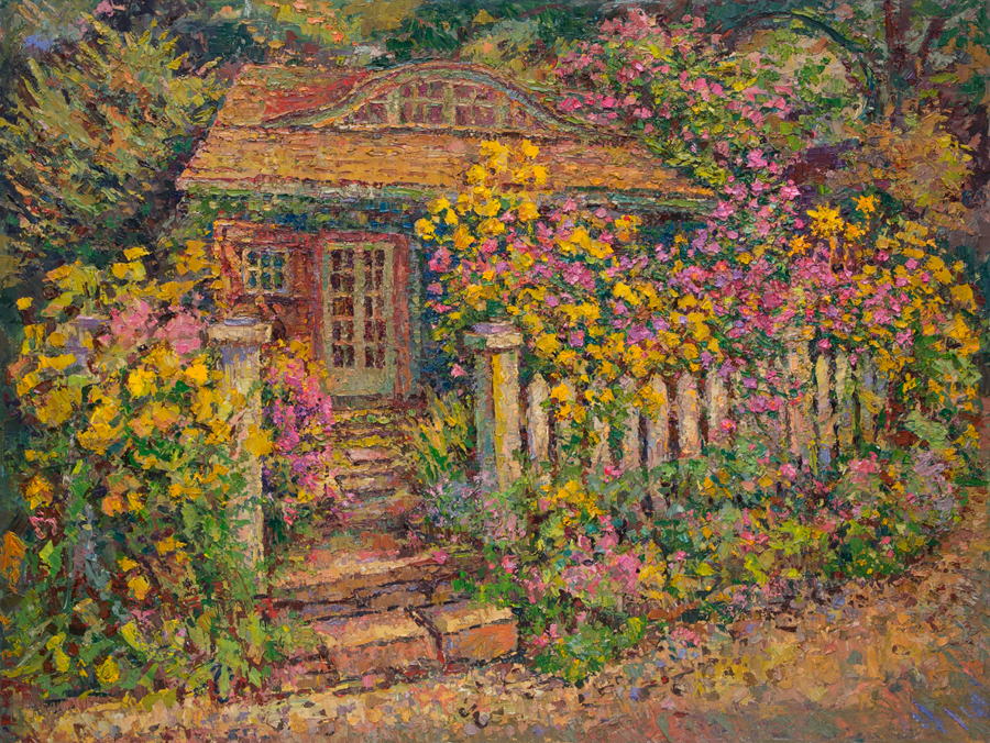 CAT# 3945 The Aster Garden oil 30 x 40 inches Leif Nilsson autumn 2025 ©