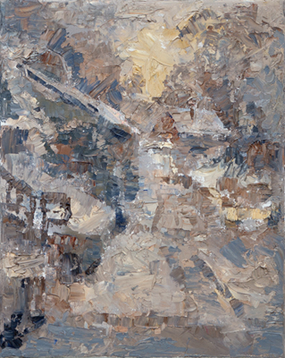 CAT# 3961  The Blizzard of '26  oil	20 x 16 inches  Leif Nilsson winter 2026	&copy;