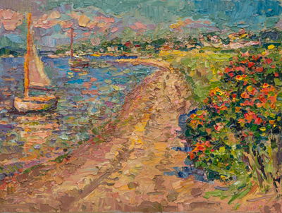 CAT# 3981 Napatree Rose Hips with Dink and Ganesh oil	12 x 16 inches Leif Nilsson summer 2026 &copy;